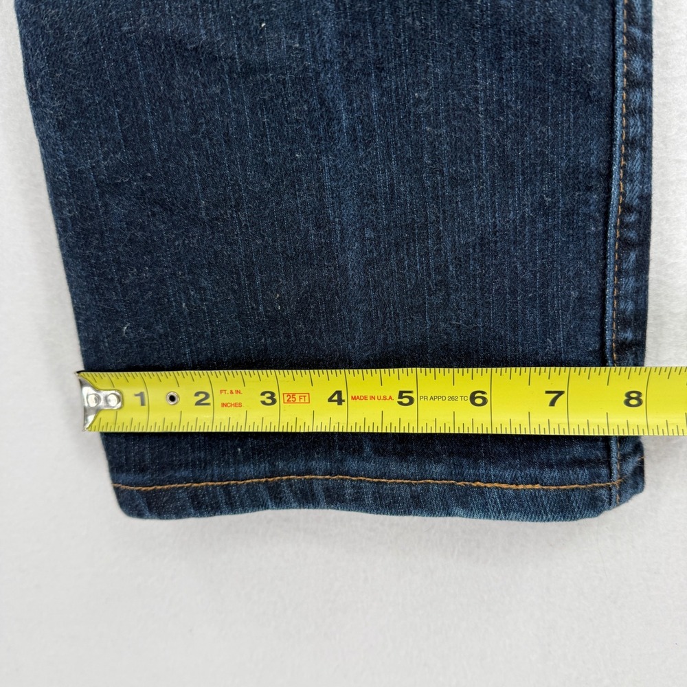 Wrangler Q-Baby Jeans Womens 9/10 x 34 Dark Wash Bootcut Ultimate Riding WRQ20DD - Picture 7 of 10